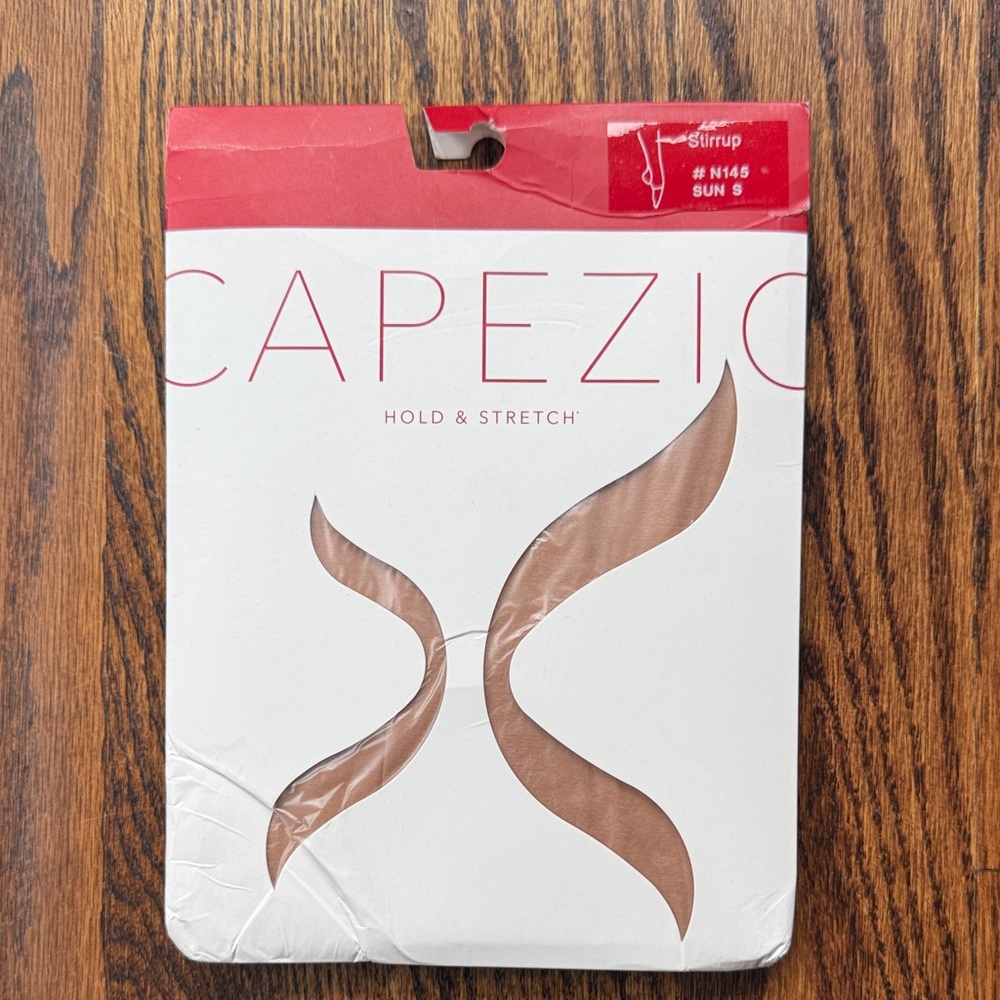 #N145 SUN S Capezio Stirrup Tights in Beige